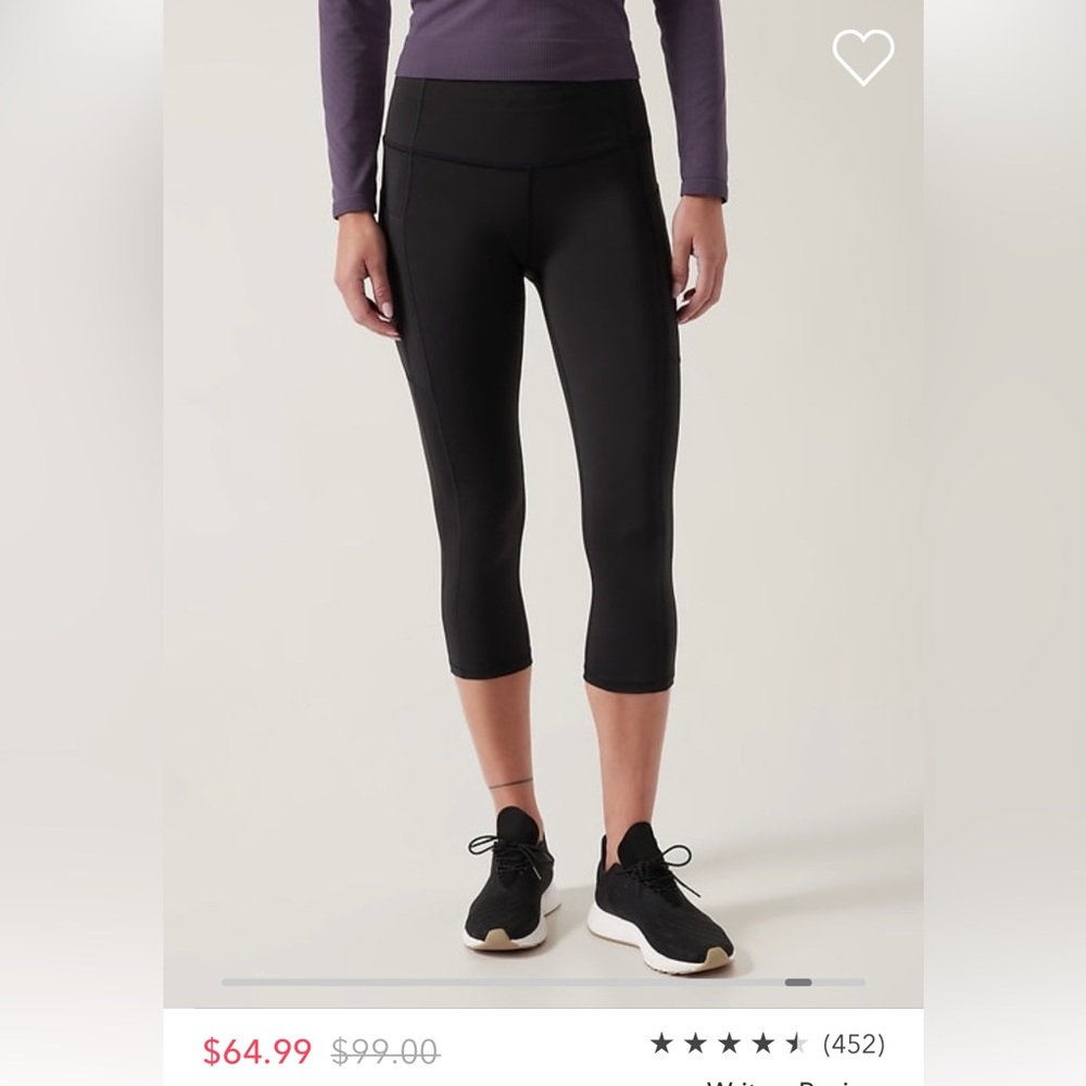 Athleta pants ultimate stash capri NEW WITH TAGS Never Worn! Leggings